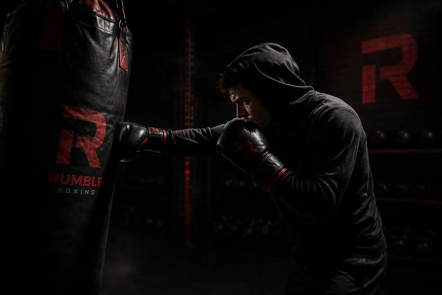 A beginner-friendly boxing workout session showing proper punching technique